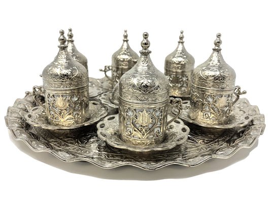 Silver Turkish coffee set and with outlet Lieb in Turkey