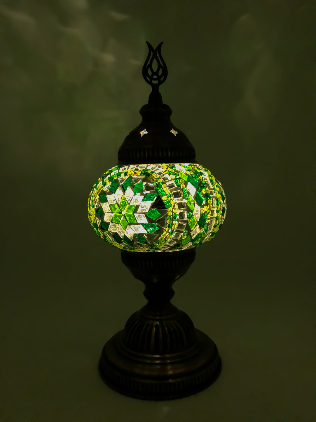 Mosaic Turkish Lamp Royal Green Medium, Table shops Lamps